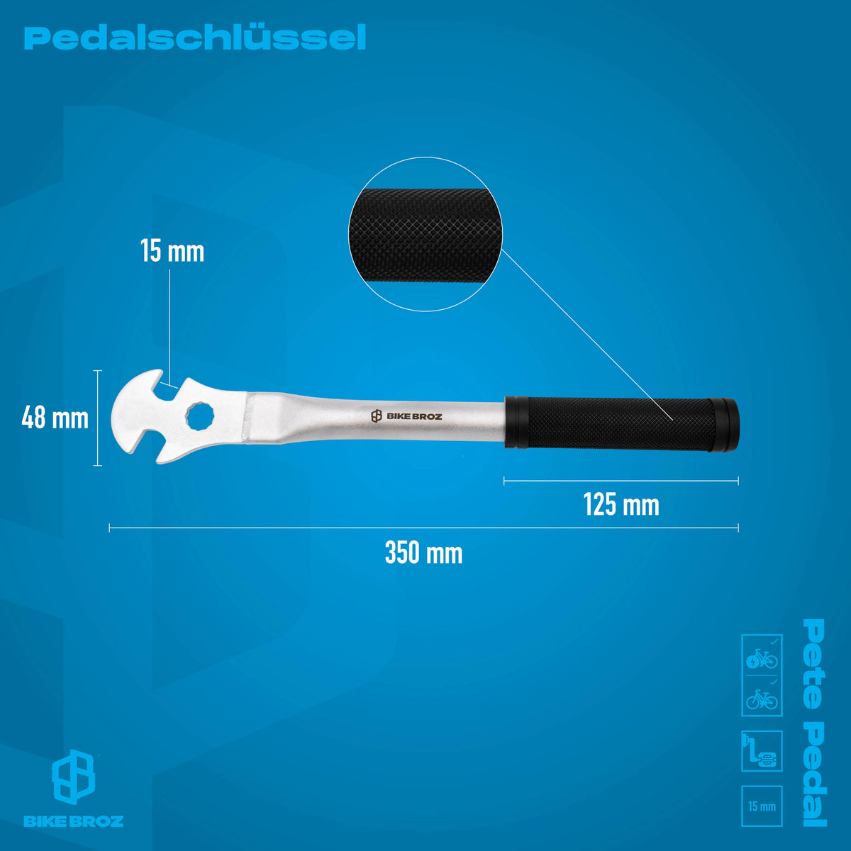 Fahrrad-Pedalschlüssel "Pete Pedal"