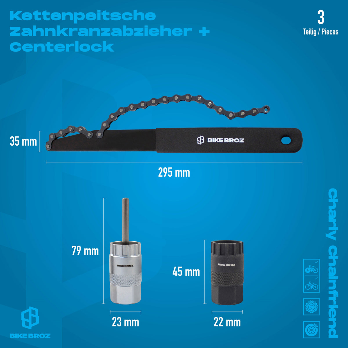 Masse und Eigenschaften von Freilauf Reperatur-Set von BikeBroz.