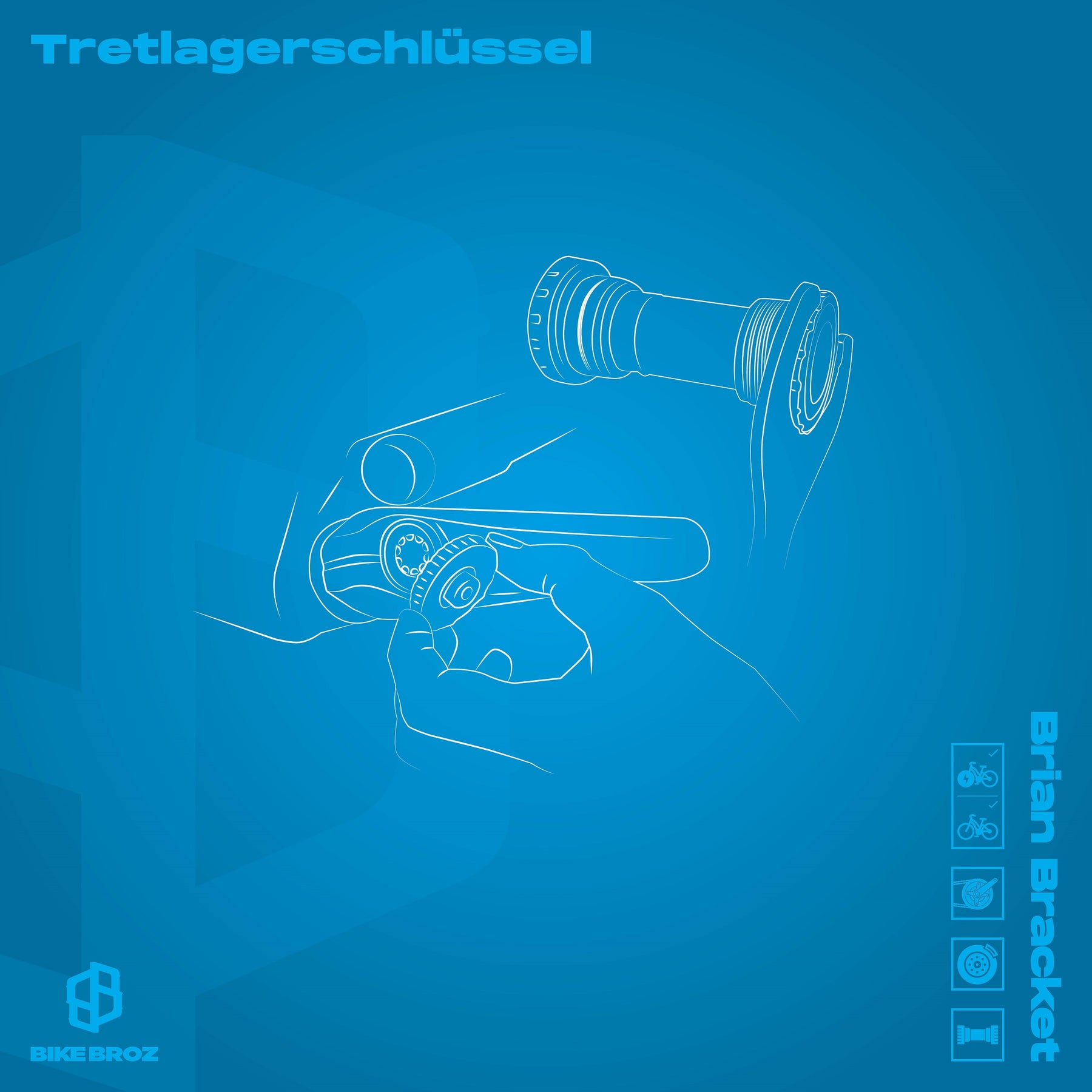 Anwendungsbild von tretlagerschlüssel von BikeBroz.