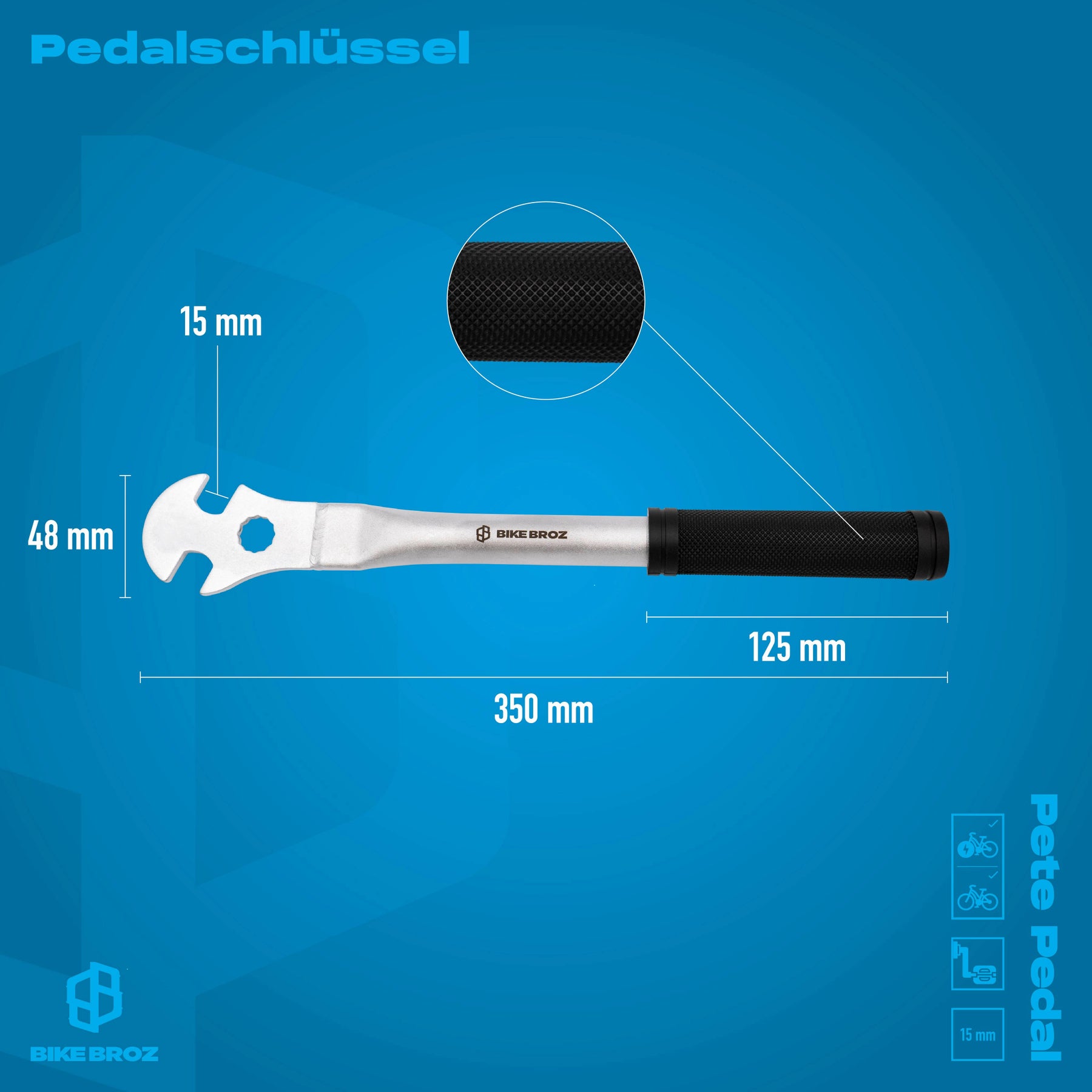 Fahrrad-Pedalschlüssel "Pete Pedal"