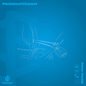 Illustration von Anwendung von Pedalschlüssel .
